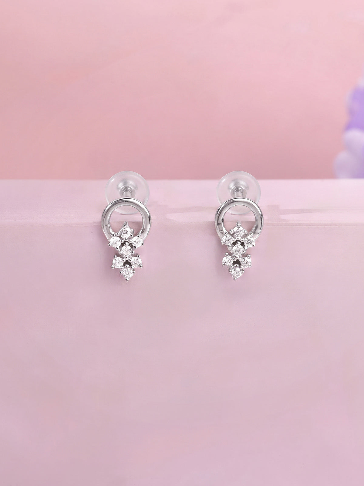 Silver Star Charm Earrings