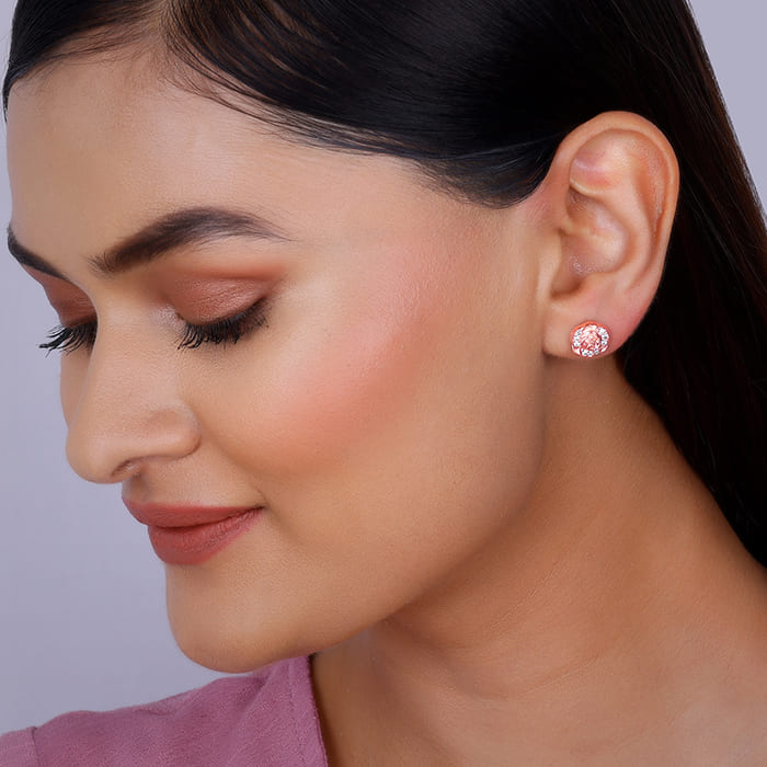 Rose Gold Roseate Earrings