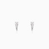 Silver Zircon Excess Earrings