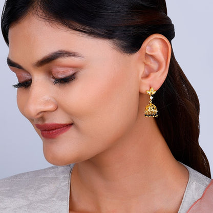 Golden Desire Mangalsutra Jumkis