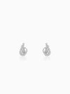Silver Wave Knot Earrings