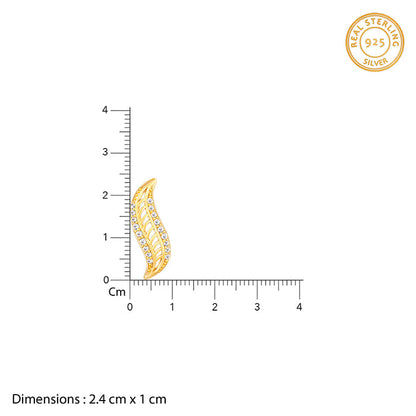 Golden Wavelet Earrings