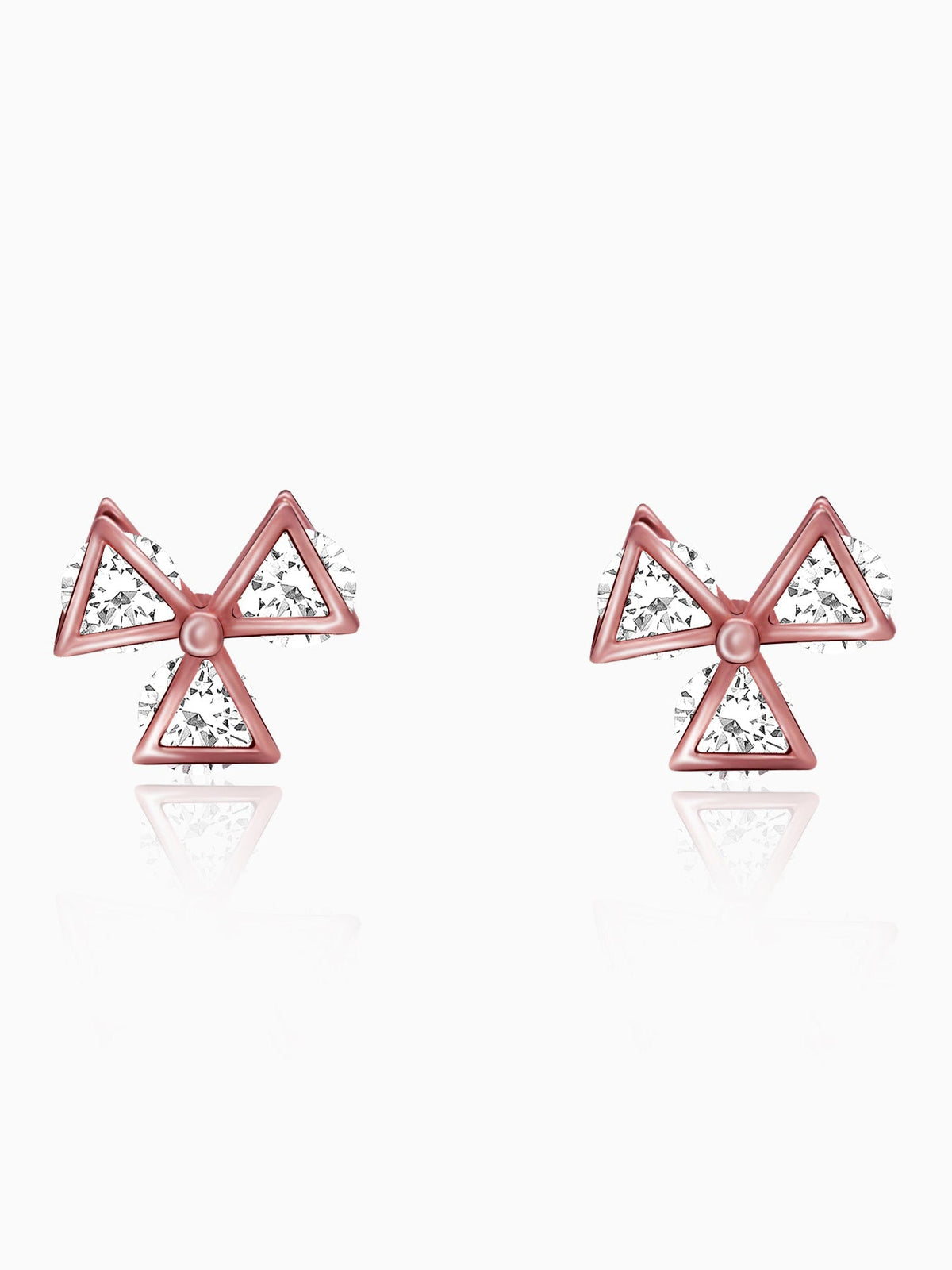 Rose Gold Mini Windmill Earrings