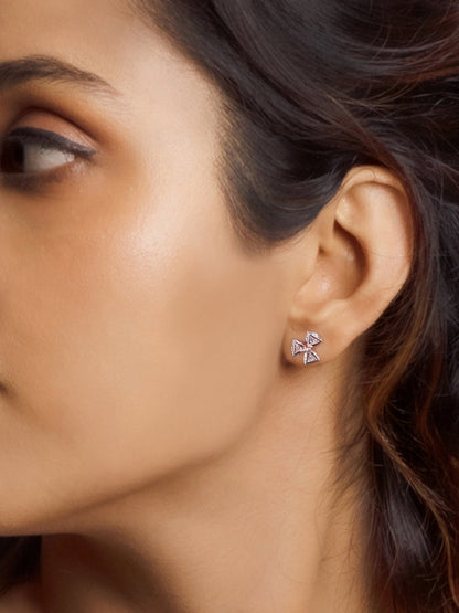Rose Gold Mini Windmill Earrings