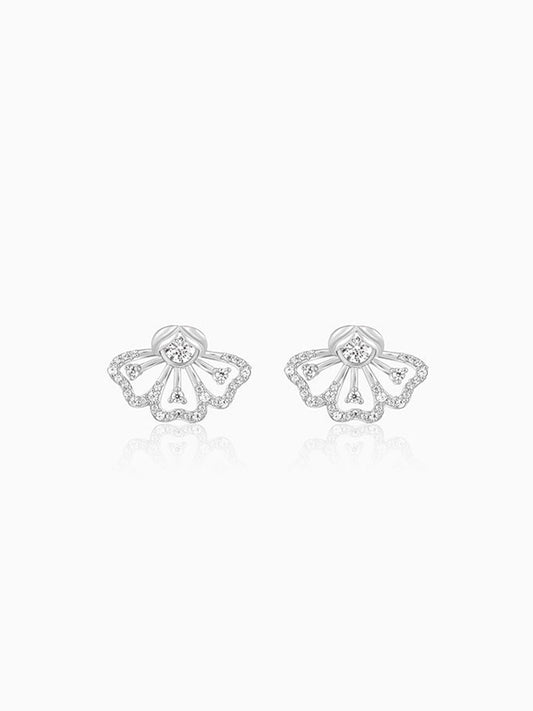 Silver Eyebright Convertible Earrings