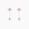 Rose Gold Eyebright Dangler Earrings