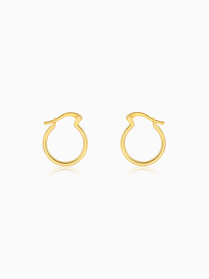 Golden Classic You Hoop Earrings