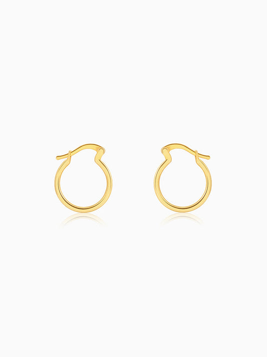 Golden Classic You Hoop Earrings