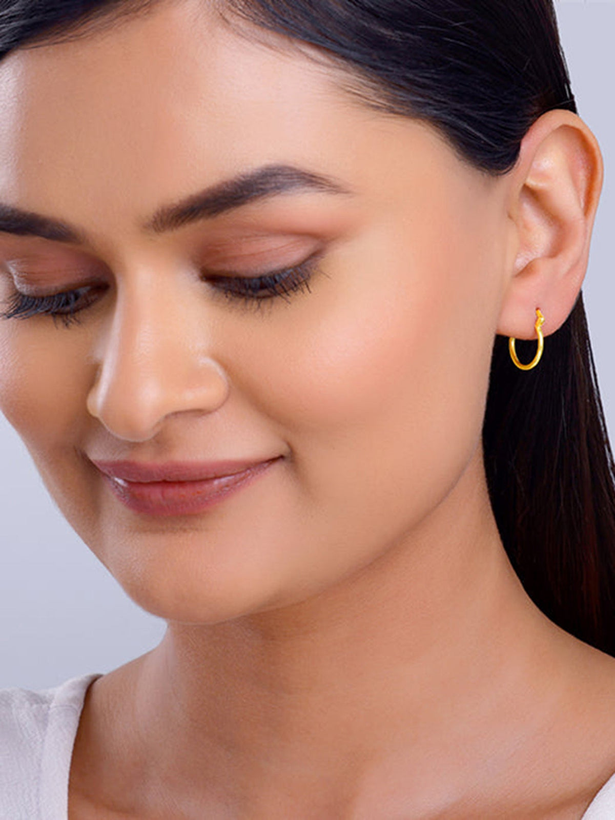 Golden Classic You Hoop Earrings