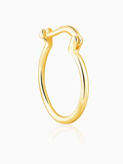 Golden Classy Work Hoop Earrings