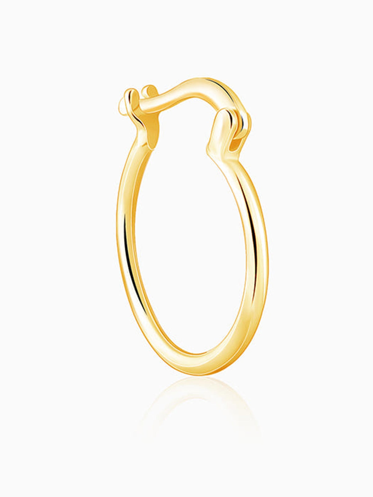 Golden Classy Work Hoop Earrings
