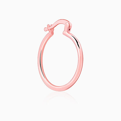 Rose Gold Minimal Hoop Earrings