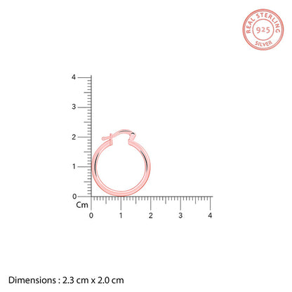 Rose Gold Minimal Hoop Earrings