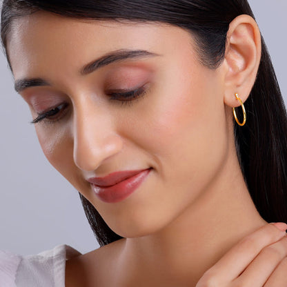 Golden Work Hoop Earrings