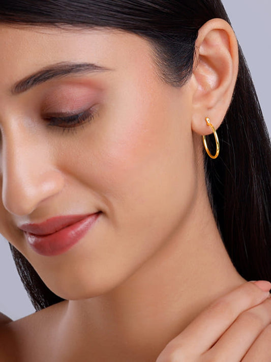 Golden Work Hoop Earrings