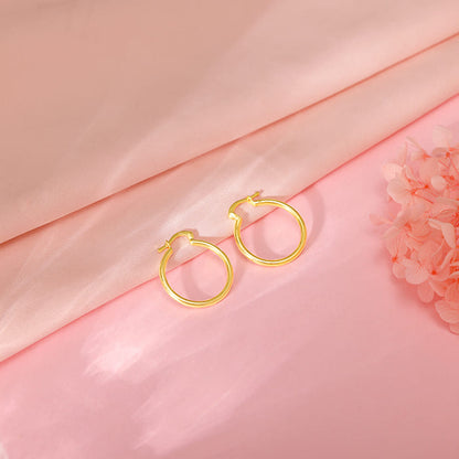Golden Work Hoop Earrings