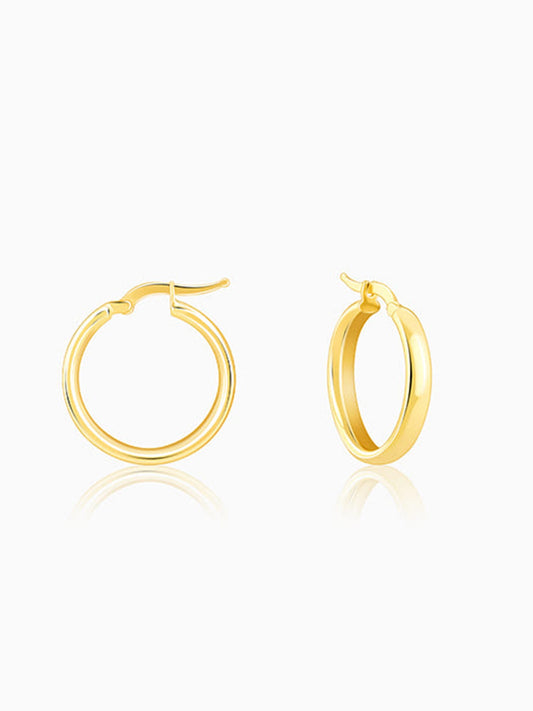 Golden Circle of Hoop Earrings