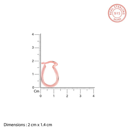 Rose Gold Blossom Hoop Earrings