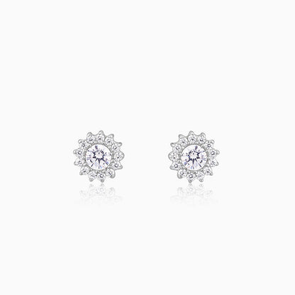 Silver Be The Bloom Earrings