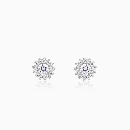 Silver Be The Bloom Earrings