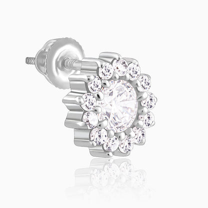Silver Be The Bloom Earrings