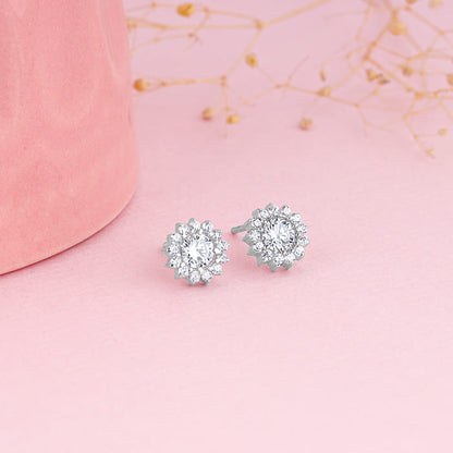 Silver Be The Bloom Earrings