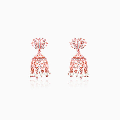Rose Gold Padma Jhumka