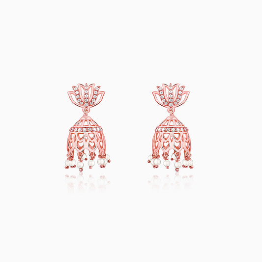 Rose Gold Padma Jhumka