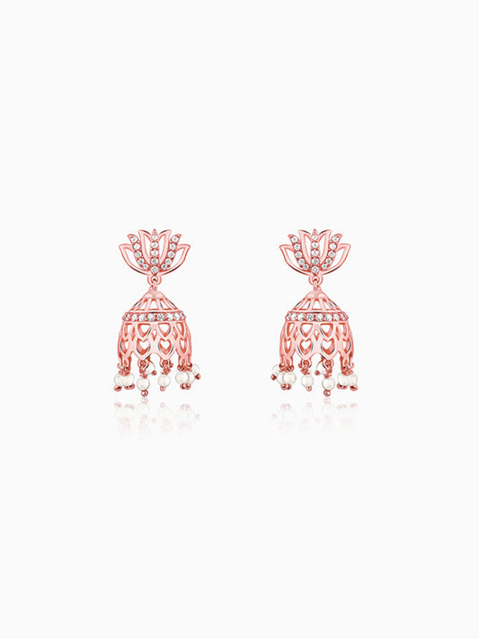 Rose Gold Padma Jhumka