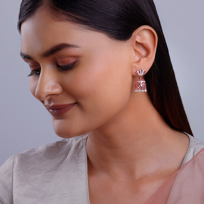 Rose Gold Padma Jhumka