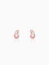 Rose Gold Paisley Love Earrings