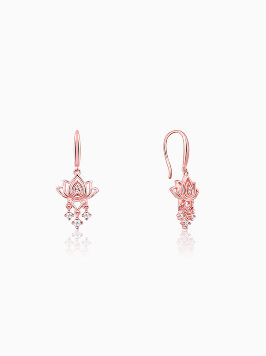 Rose Gold Ramaniya Komal Earrings
