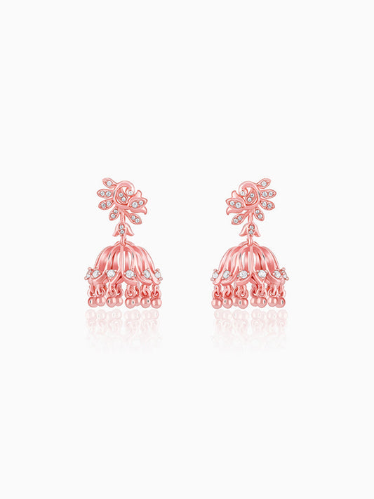 Rose Gold Sundar Mor Jhumki