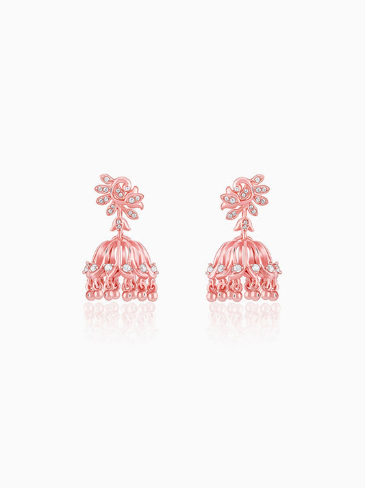 Rose Gold Sundar Mor Jhumki
