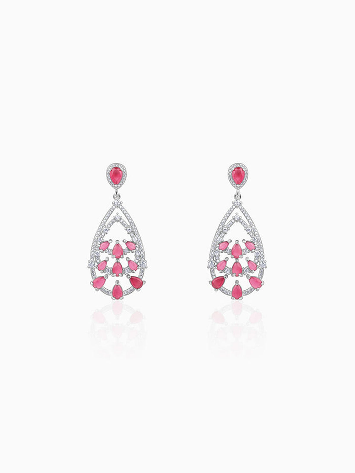Silver Graceful Drop Earrings