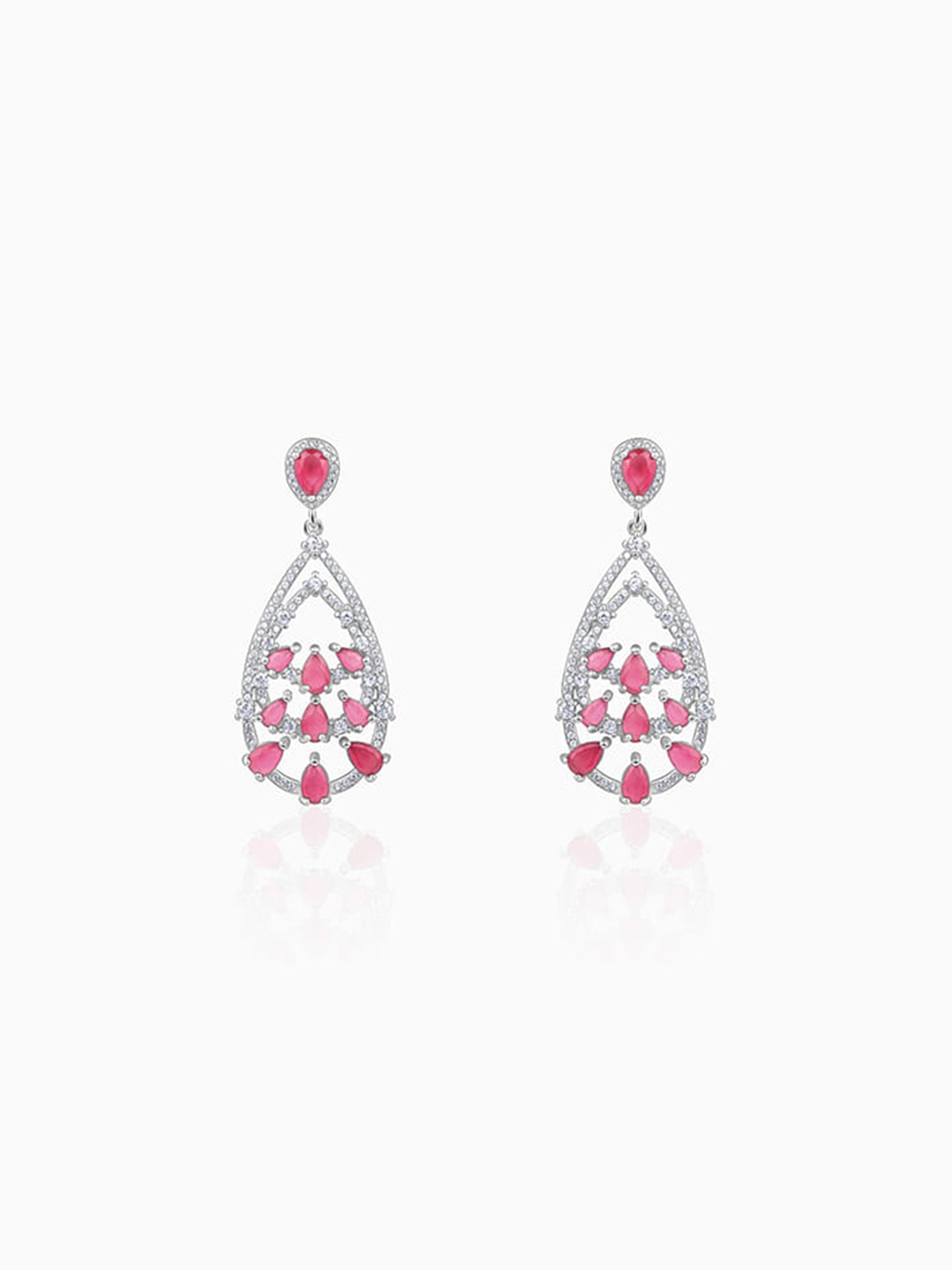 Silver Graceful Drop Earrings