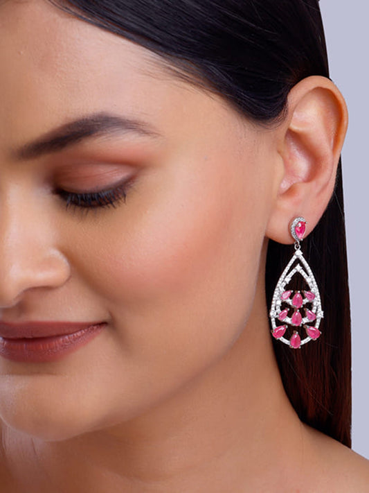 Silver Graceful Drop Earrings