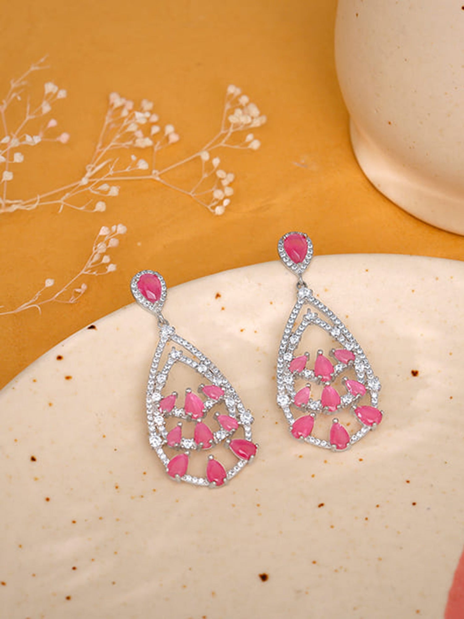 Silver Graceful Drop Earrings
