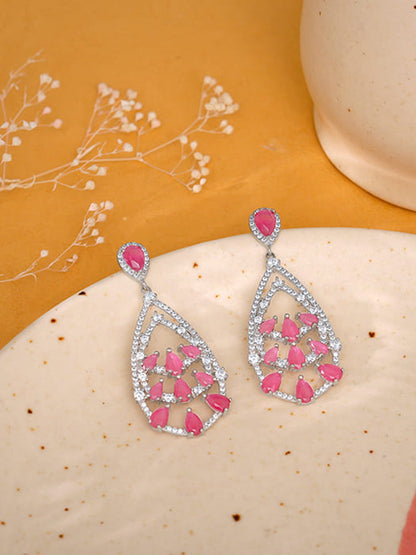 Silver Graceful Drop Earrings