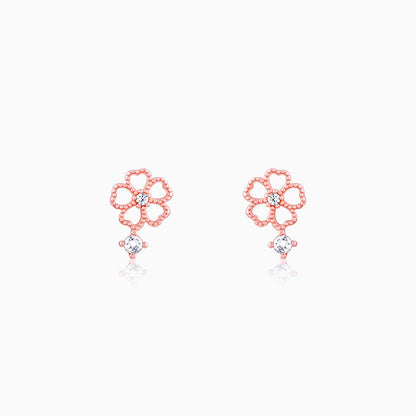 Rose Gold Floral Desire Earrings