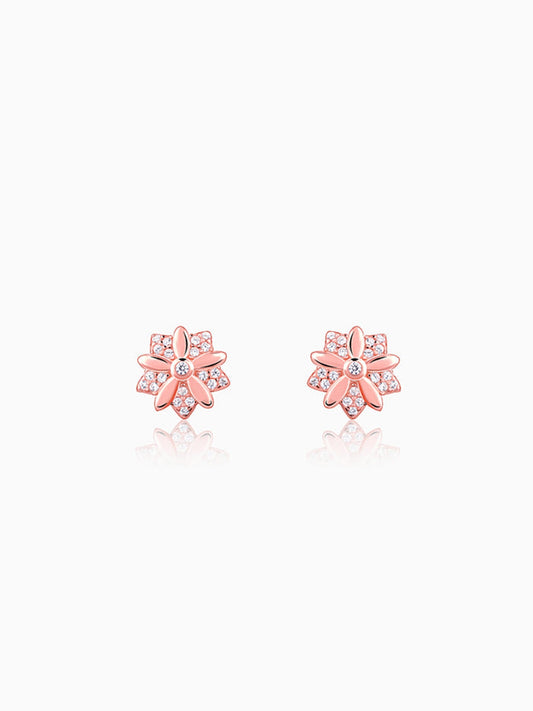 Rose Gold Cutest Flower Earrings