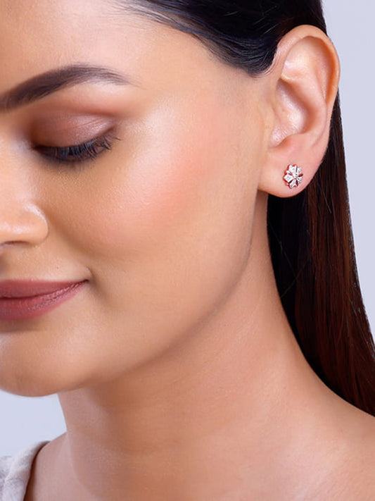 Rose Gold Cutest Flower Earrings