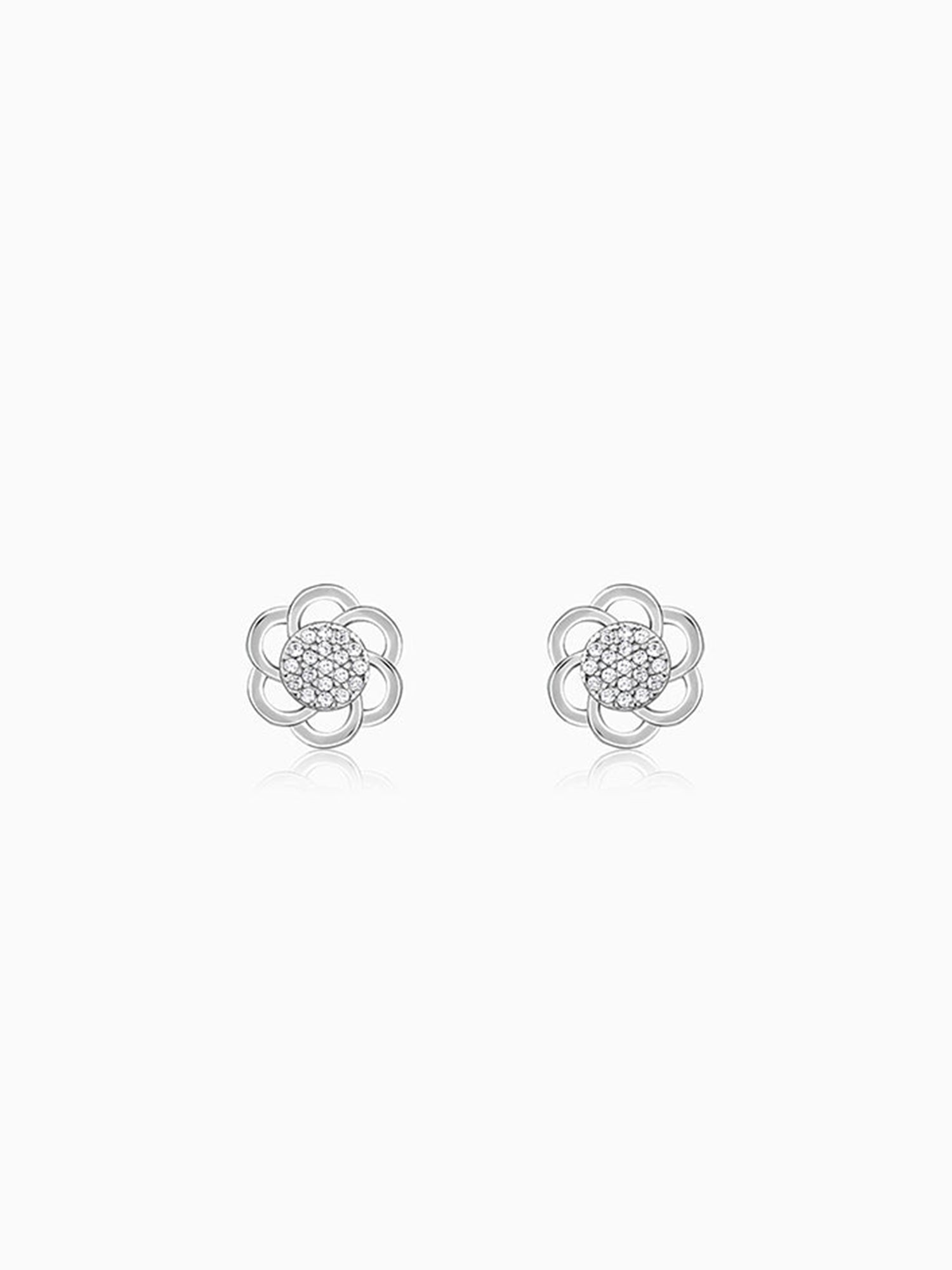 Silver Floral Moment Earrings
