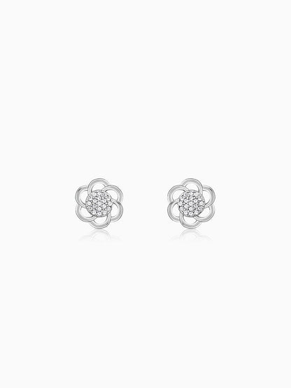 Silver Floral Moment Earrings