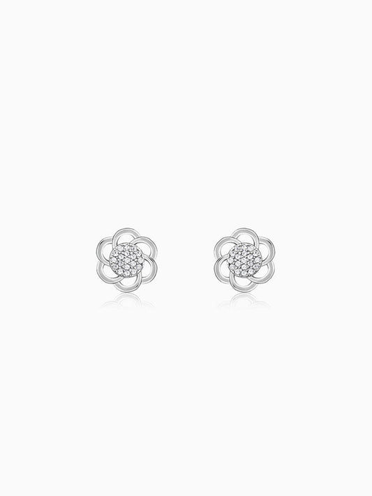 Silver Floral Moment Earrings