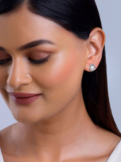 Silver Floral Moment Earrings