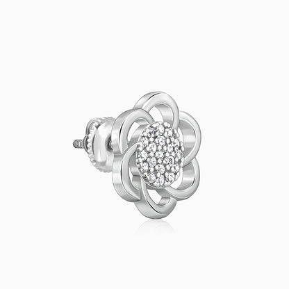 Silver Floral Moment Earrings