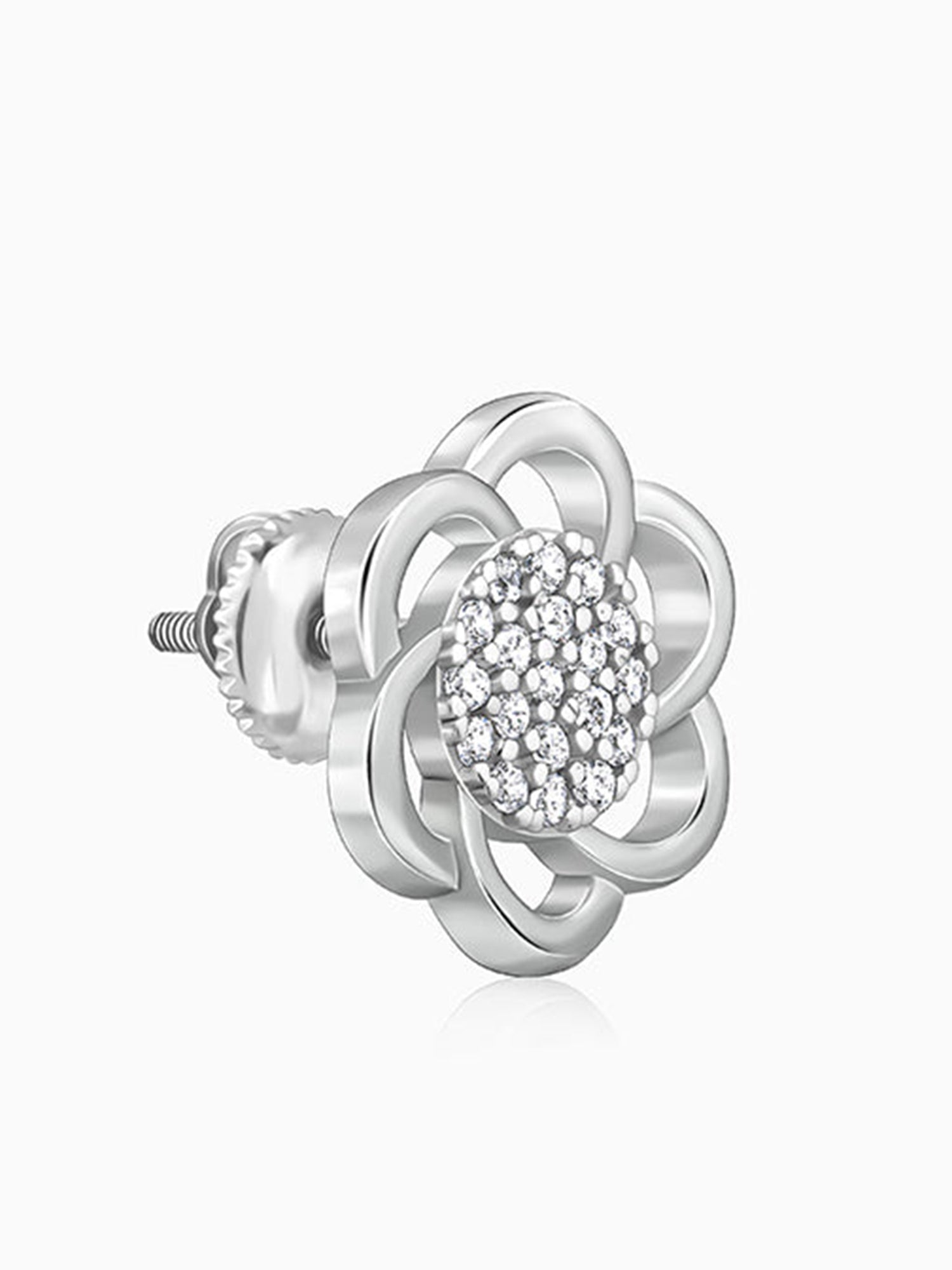 Silver Floral Moment Earrings