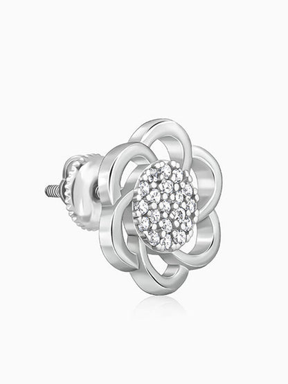 Silver Floral Moment Earrings