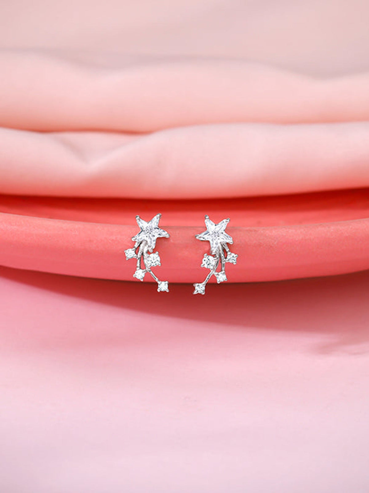 Silver Lucky Star Earrings
